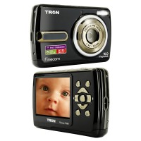 Câmera Digital Tron FineCam FL160 Preta c/ Visor LCD 2,4, cores Preta e Rosa